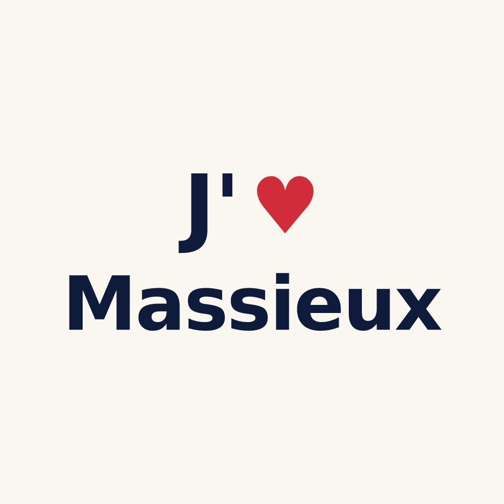 Tasse personnalisée Massieux — design J'aime Massieux