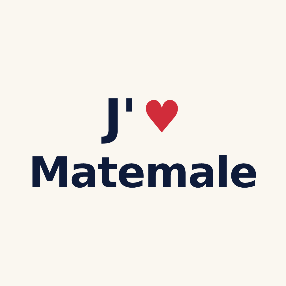 Tasse personnalisée Matemale — design J'aime Matemale