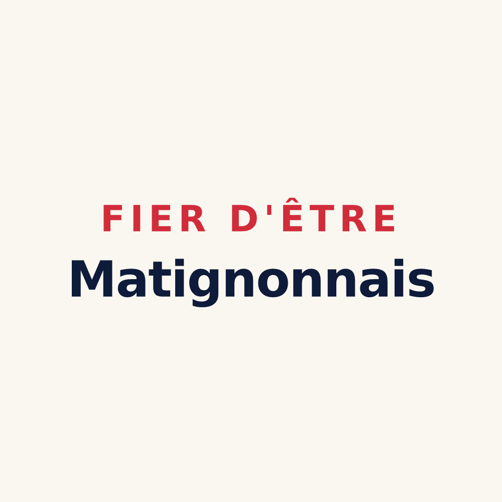 Tasse « Fier d'être Matignonnais » — design pour Matignon