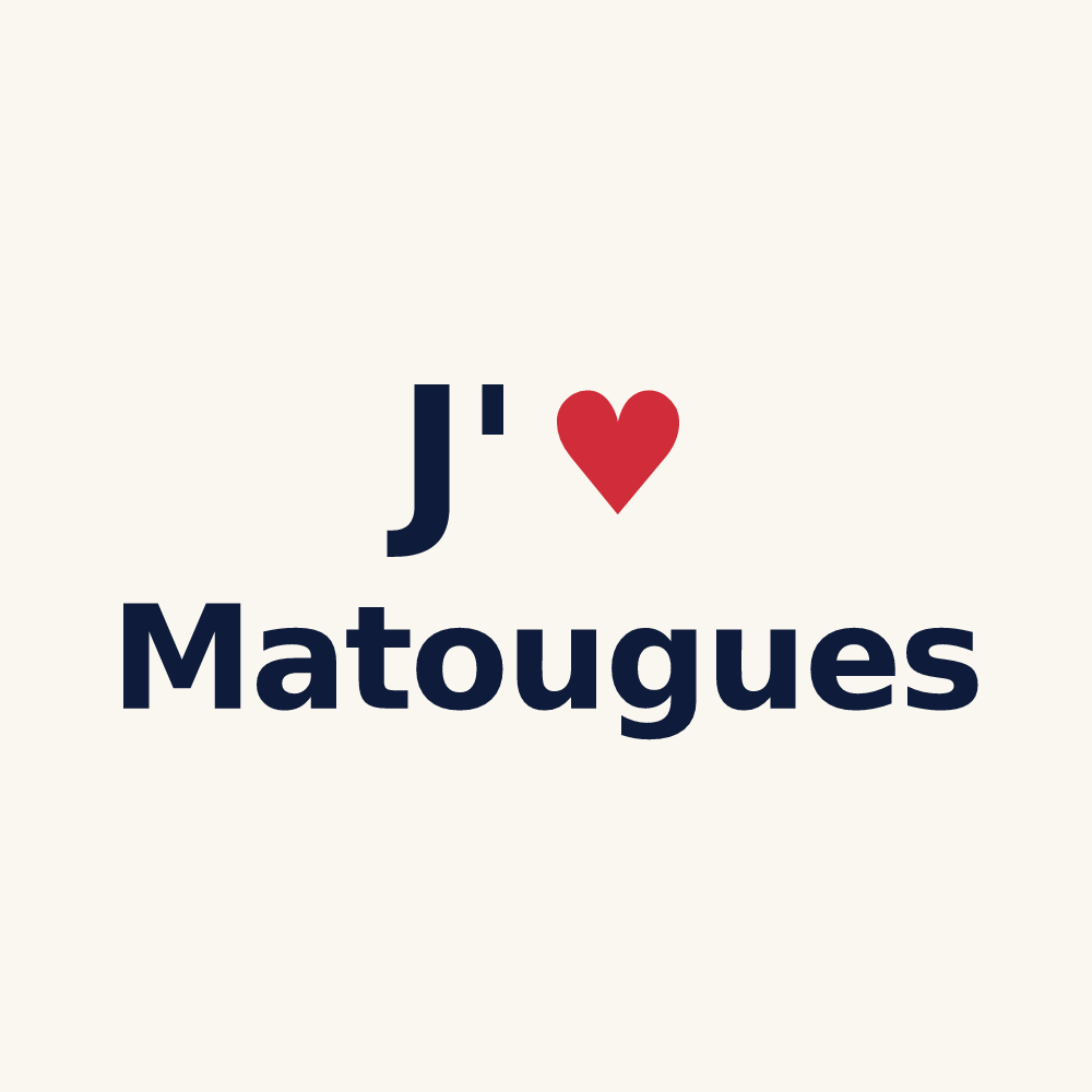 Tasse personnalisée Matougues — design J'aime Matougues