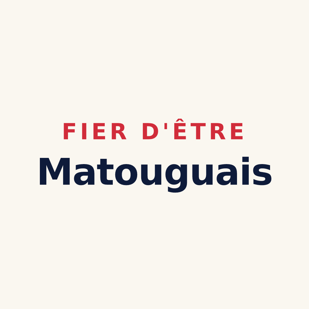 Tasse « Fier d'être Matouguais » — design pour Matougues