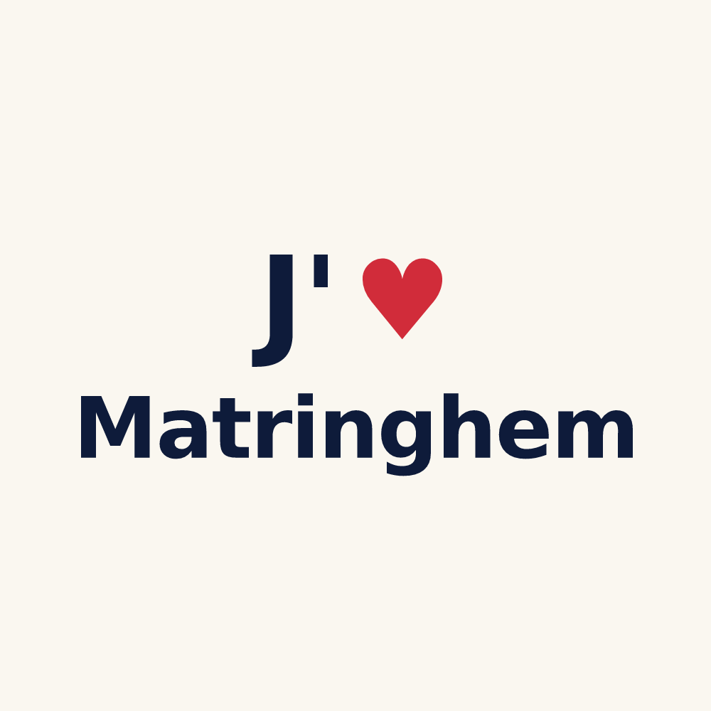Tasse personnalisée Matringhem — design J'aime Matringhem