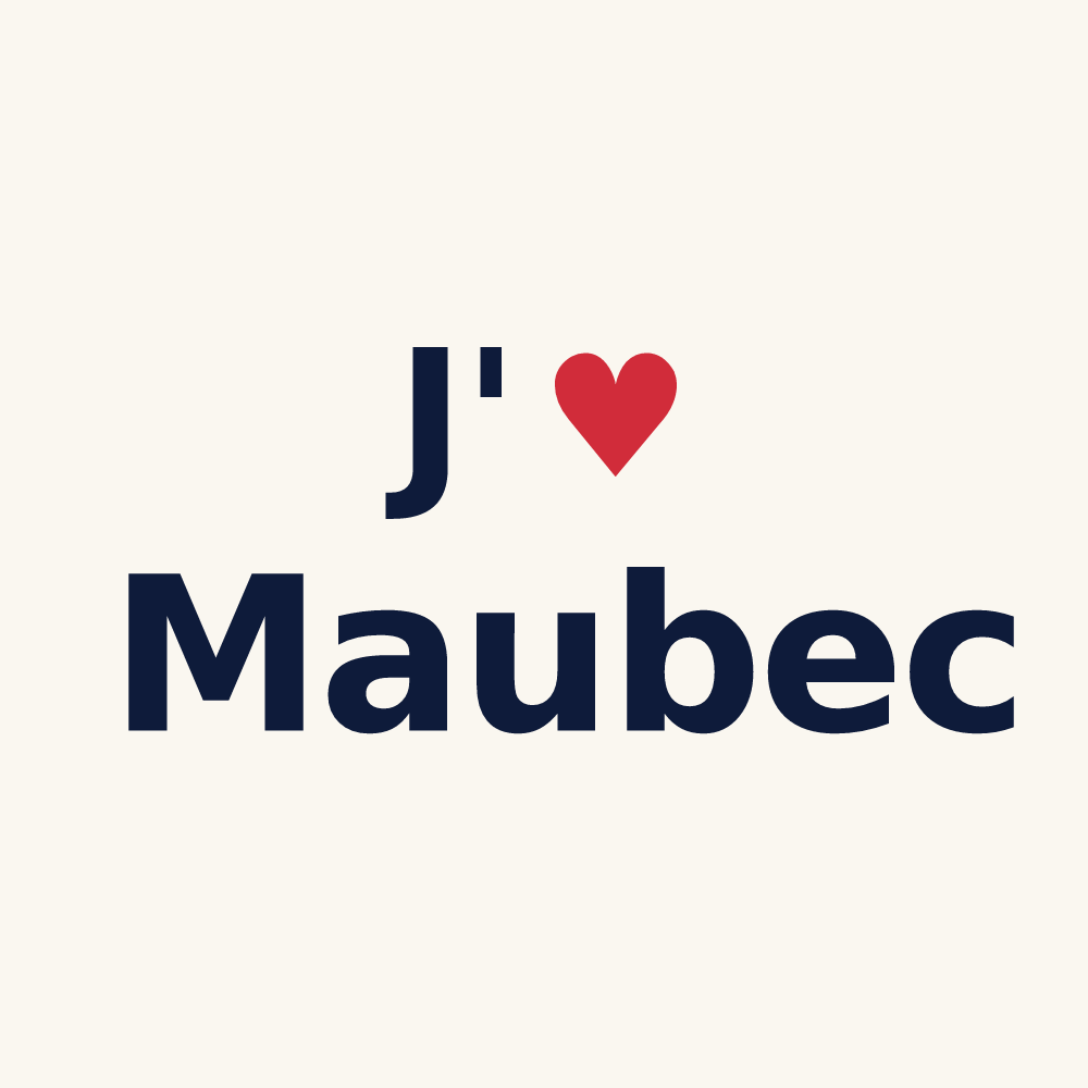 Tasse personnalisée Maubec — design J'aime Maubec