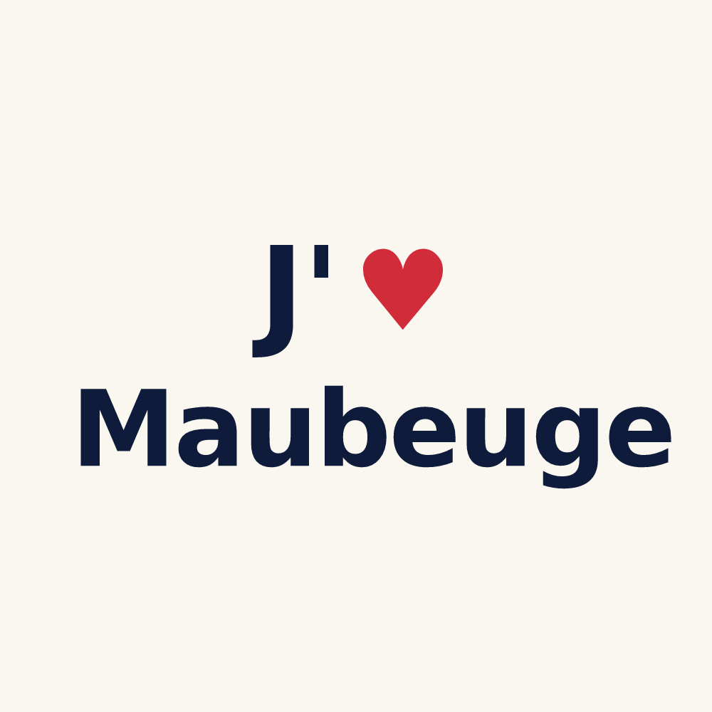 Tasse personnalisée Maubeuge — design J'aime Maubeuge