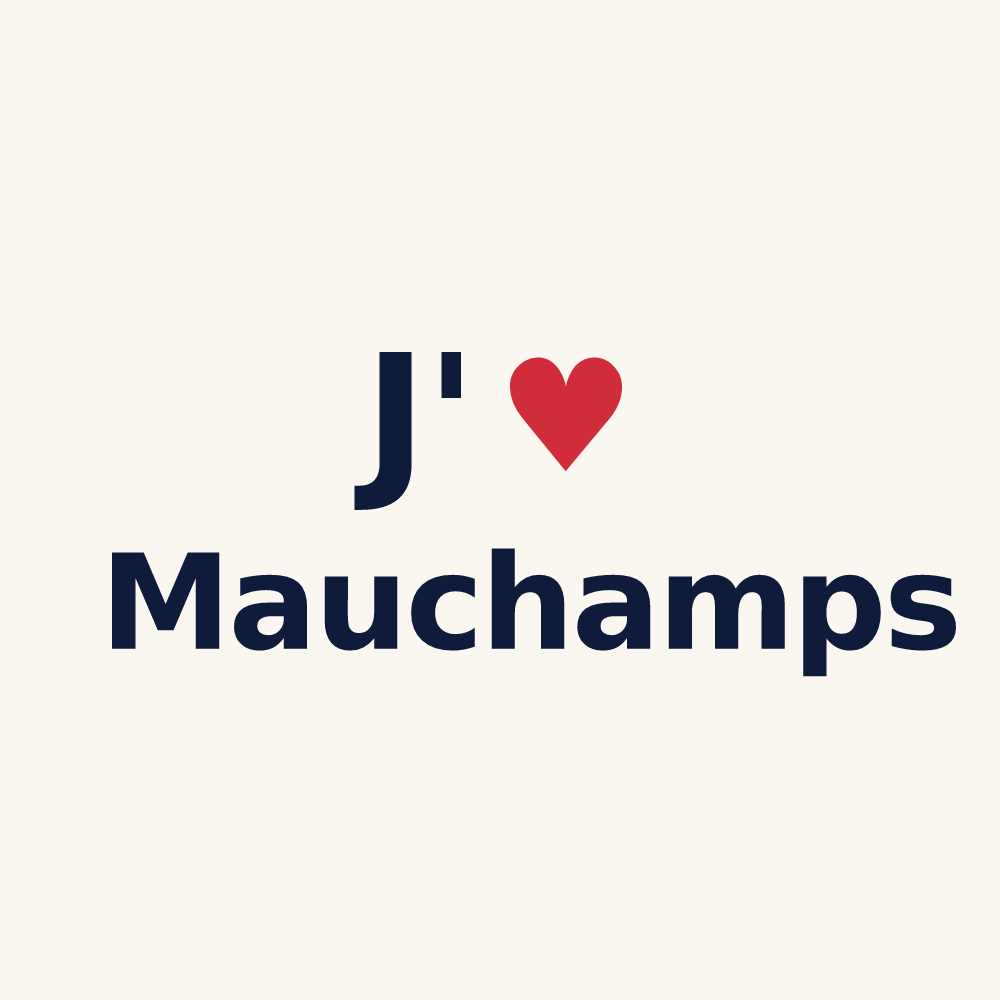 Tasse personnalisée Mauchamps — design J'aime Mauchamps