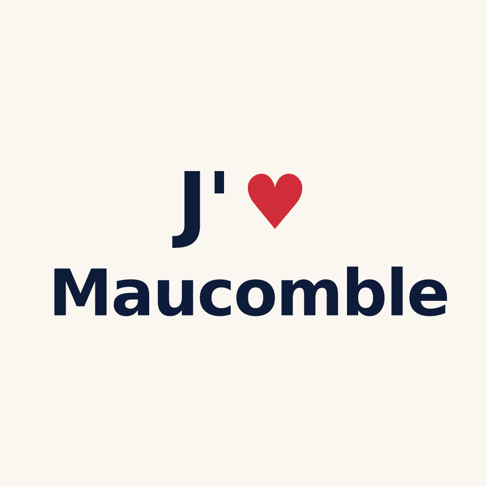 Tasse personnalisée Maucomble — design J'aime Maucomble