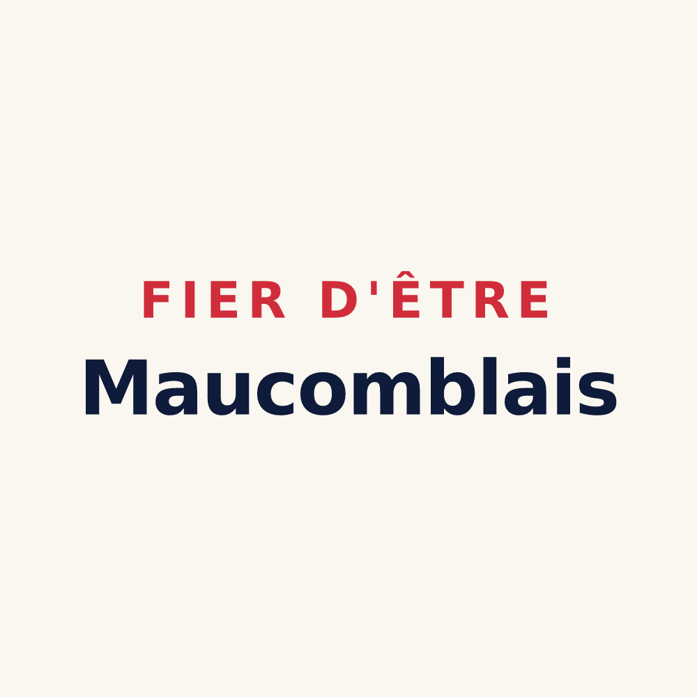 Tasse « Fier d'être Maucomblais » — design pour Maucomble