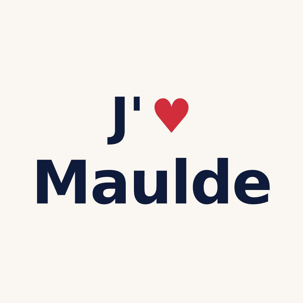 Tasse personnalisée Maulde — design J'aime Maulde