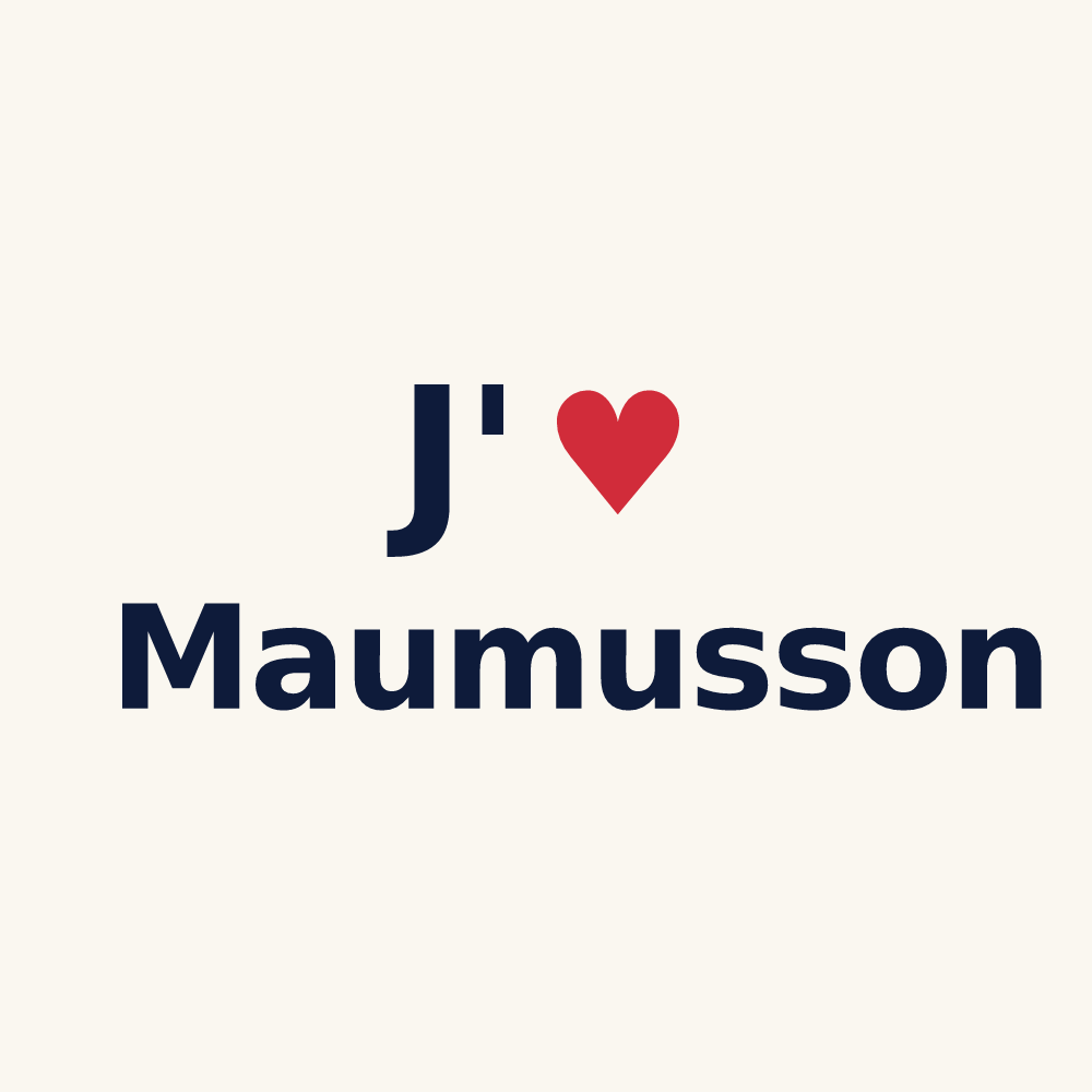 Tasse personnalisée Maumusson — design J'aime Maumusson