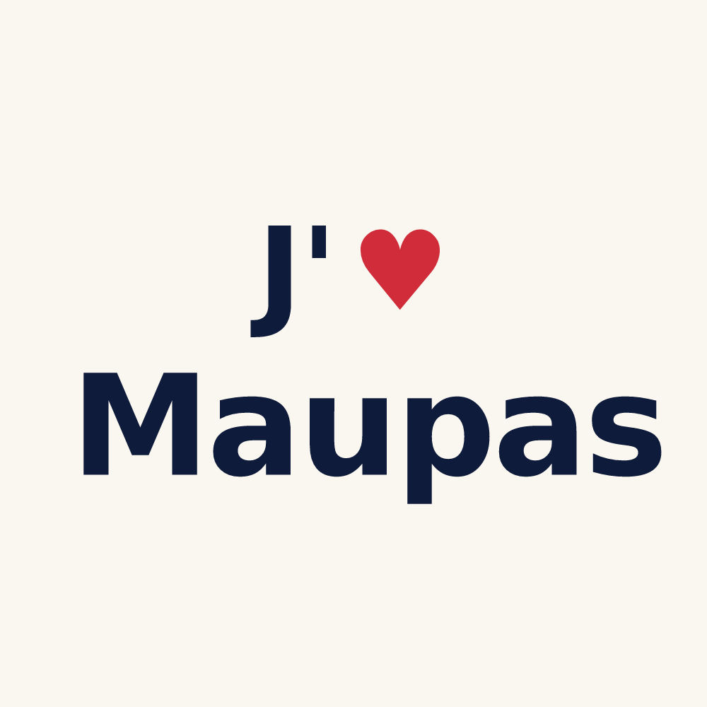 Tasse personnalisée Maupas — design J'aime Maupas