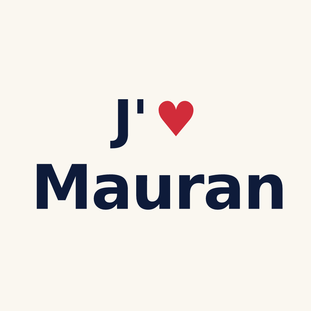 Tasse personnalisée Mauran — design J'aime Mauran