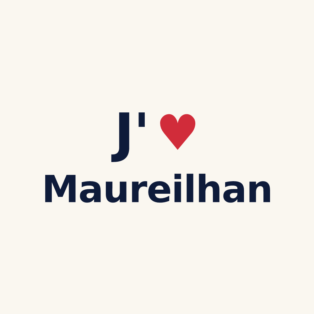 Tasse personnalisée Maureilhan — design J'aime Maureilhan