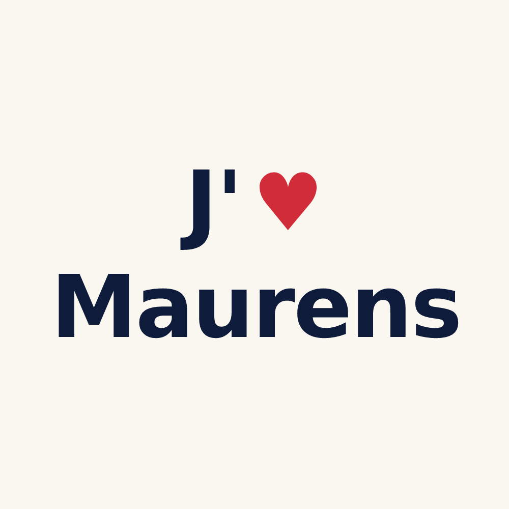 Tasse personnalisée Maurens — design J'aime Maurens
