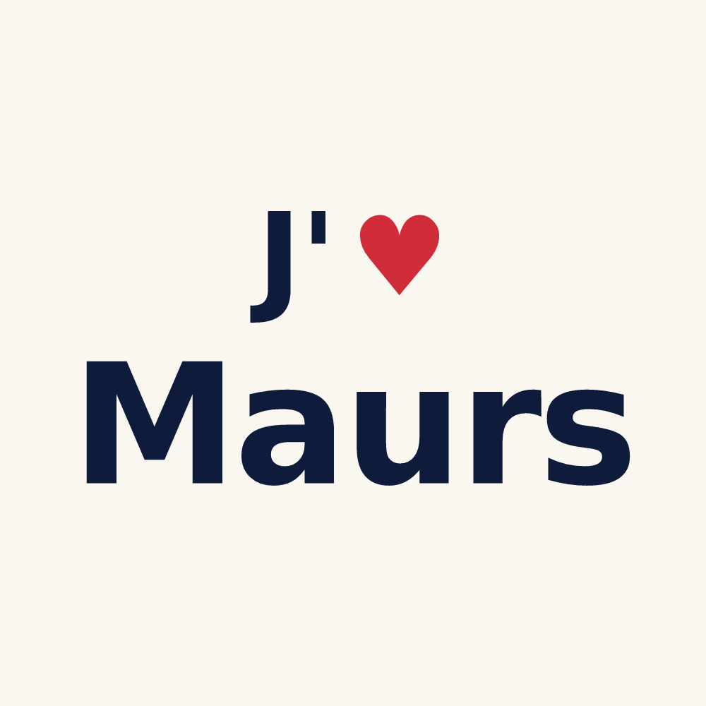 Tasse personnalisée Maurs — design J'aime Maurs