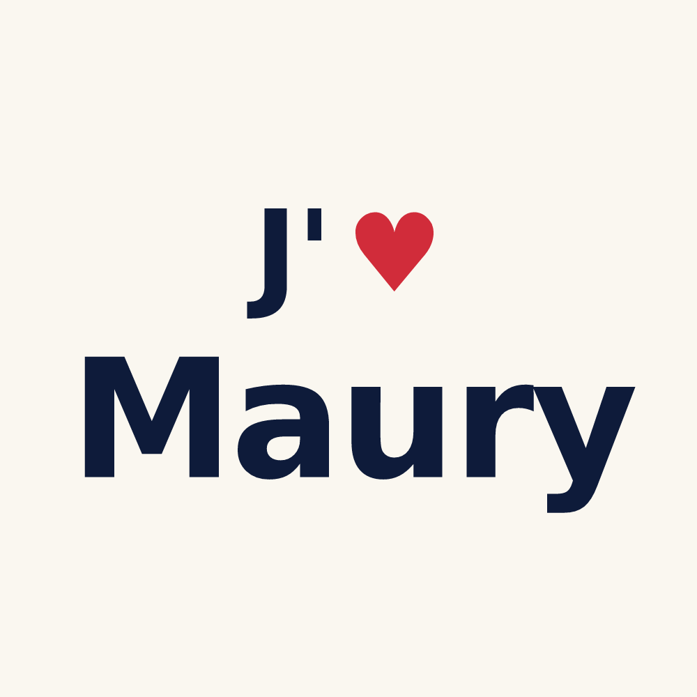 Tasse personnalisée Maury — design J'aime Maury