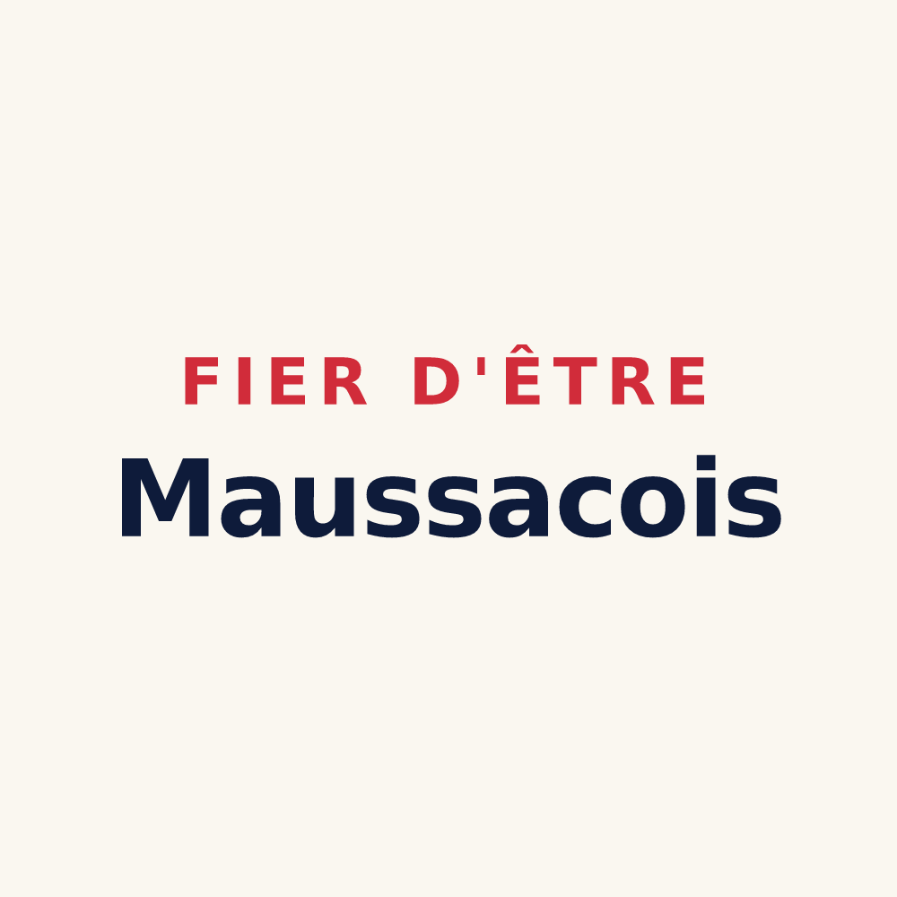 Tasse « Fier d'être Maussacois » — design pour Maussac