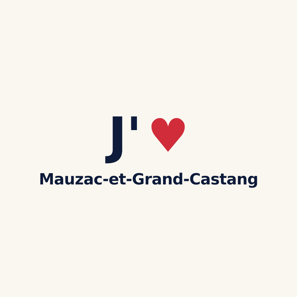 Tasse personnalisée Mauzac-et-Grand-Castang — design J'aime Mauzac-et-Grand-Castang