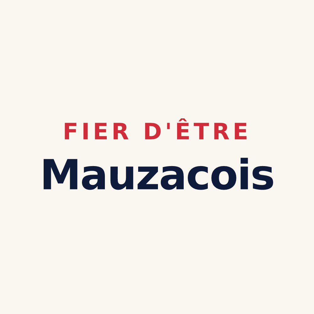 Tasse « Fier d'être Mauzacois » — design pour Mauzac-et-Grand-Castang