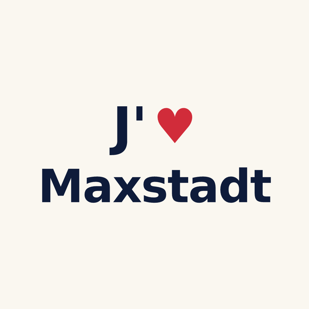 Tasse personnalisée Maxstadt — design J'aime Maxstadt