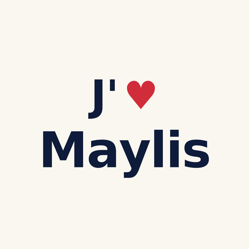Tasse personnalisée Maylis — design J'aime Maylis