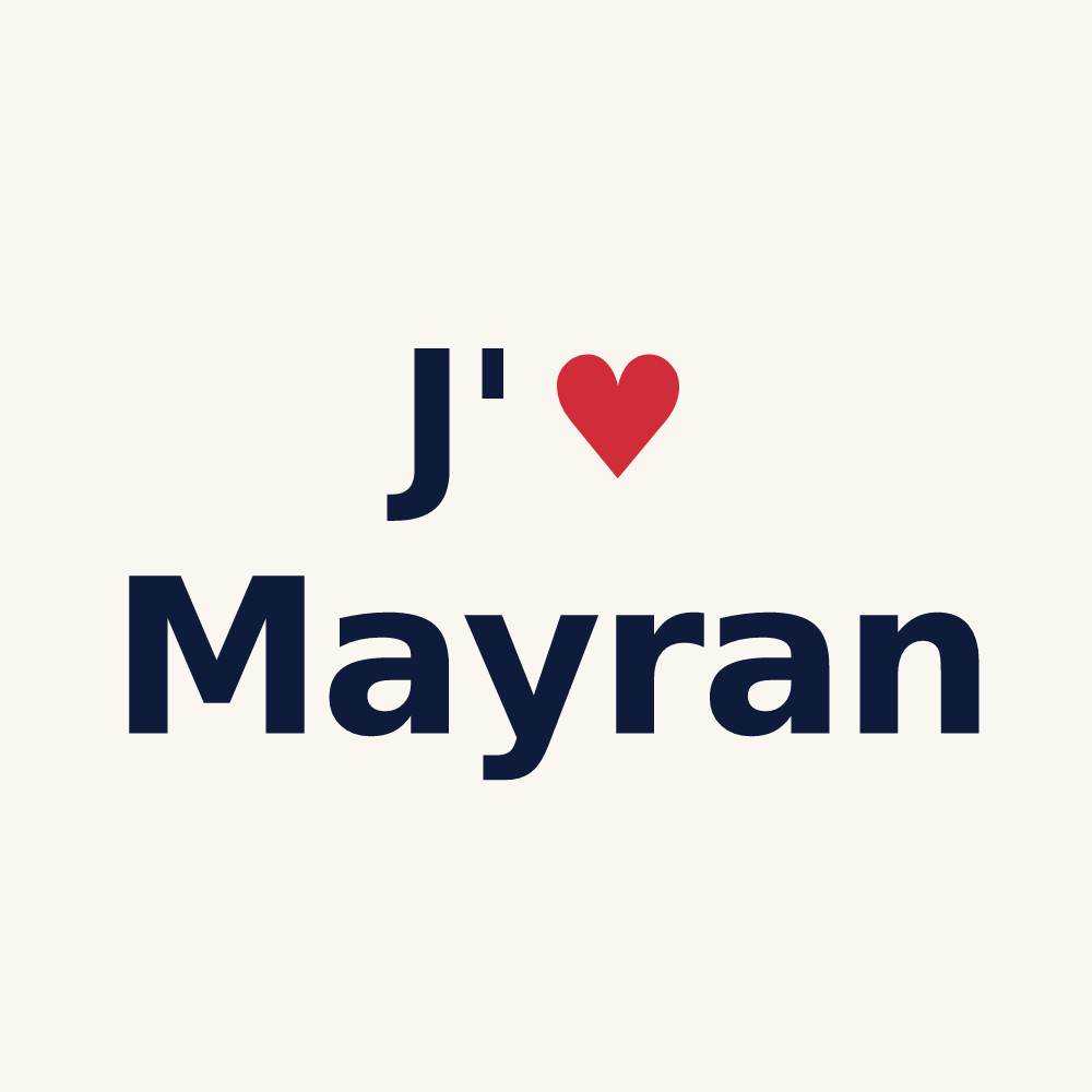 Tasse personnalisée Mayran — design J'aime Mayran