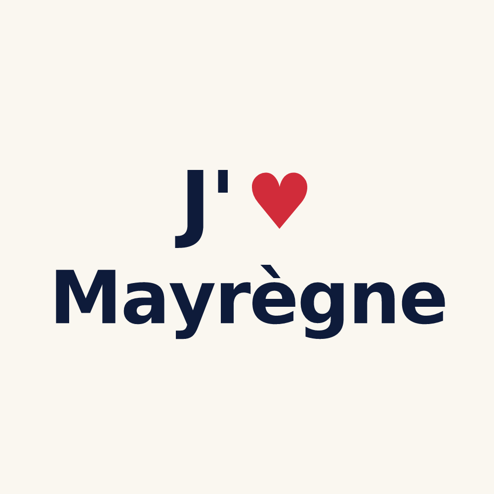 Tasse personnalisée Mayrègne — design J'aime Mayrègne