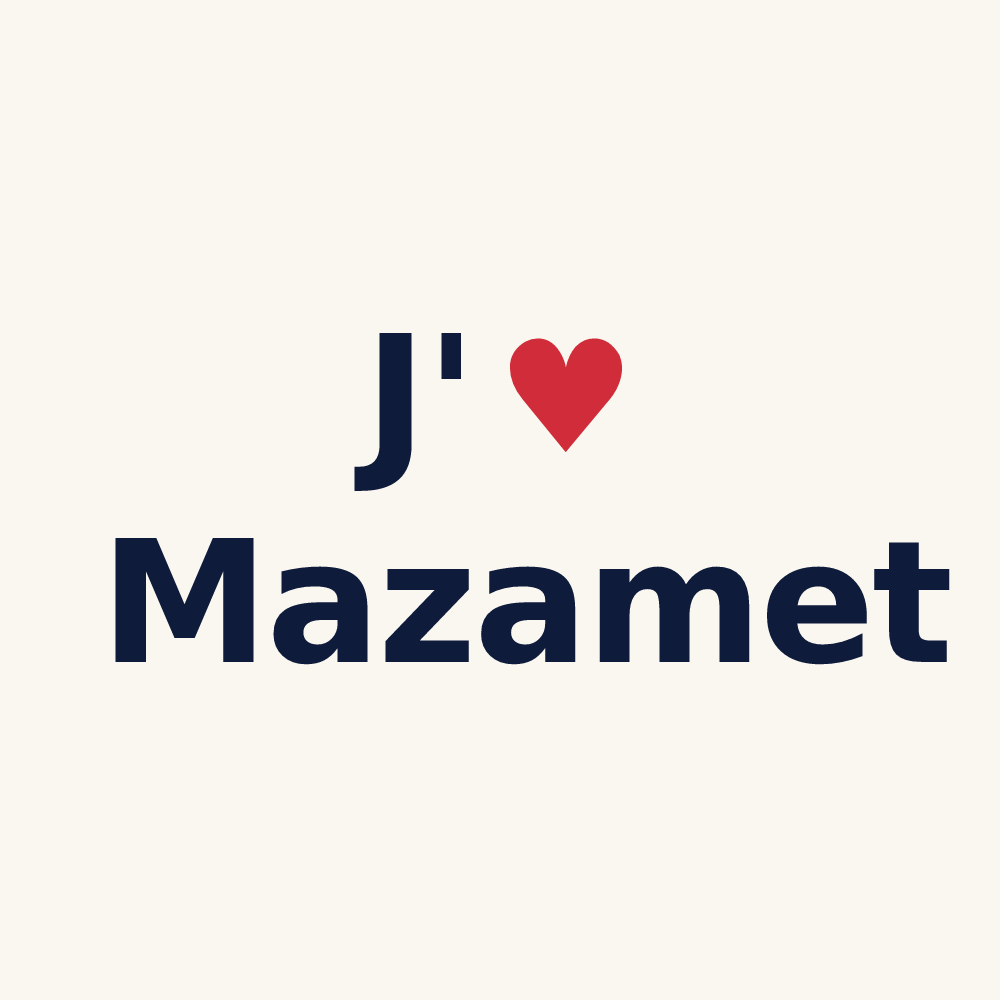 Tasse personnalisée Mazamet — design J'aime Mazamet