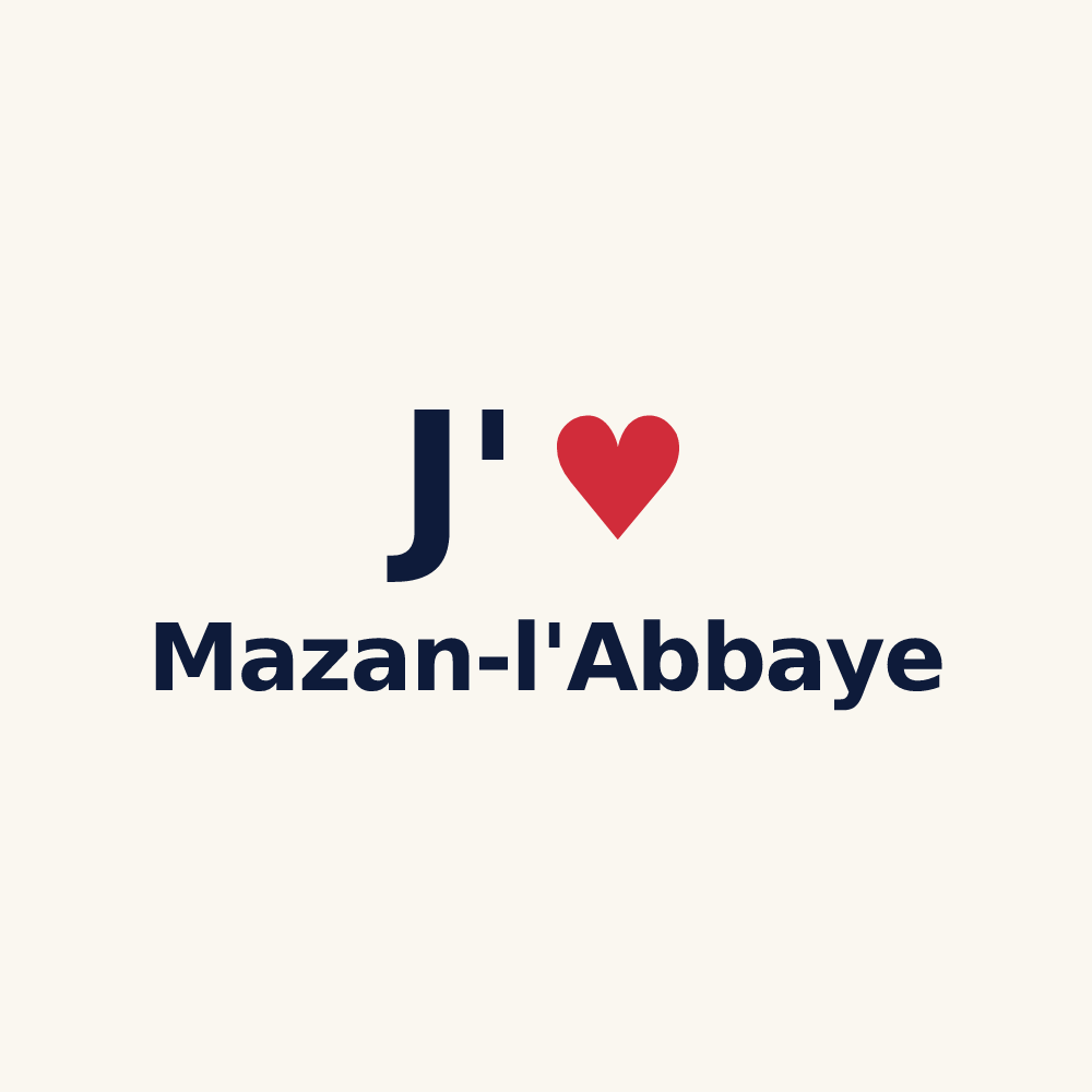 Tasse personnalisée Mazan-l'Abbaye — design J'aime Mazan-l'Abbaye
