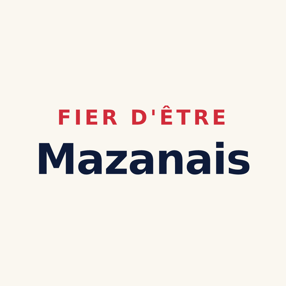 Tasse « Fier d'être Mazanais » — design pour Mazan