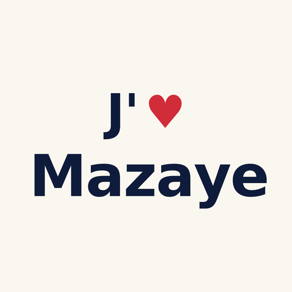 Tasse personnalisée Mazaye — design J'aime Mazaye