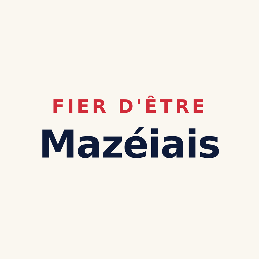 Tasse « Fier d'être Mazéiais » — design pour Mazé-Milon