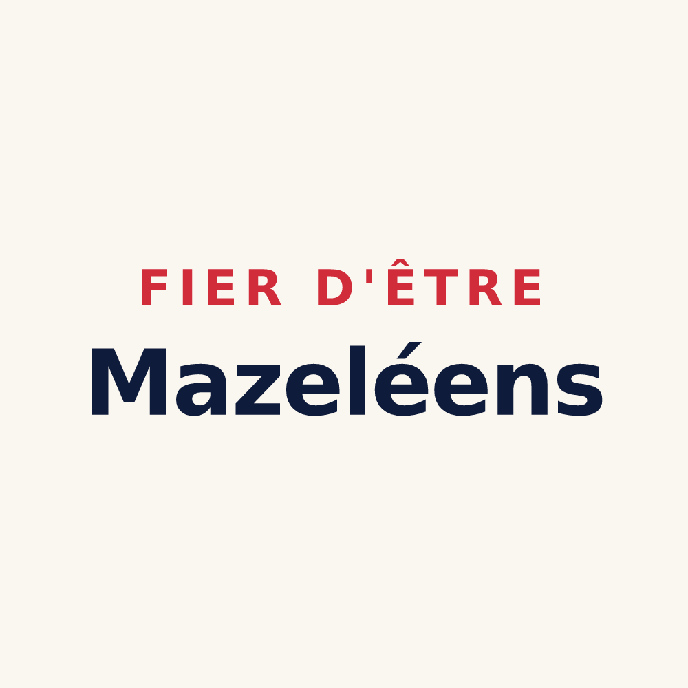 Tasse « Fier d'être Mazeléens » — design pour Mazeley