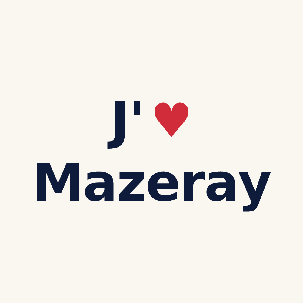Tasse personnalisée Mazeray — design J'aime Mazeray