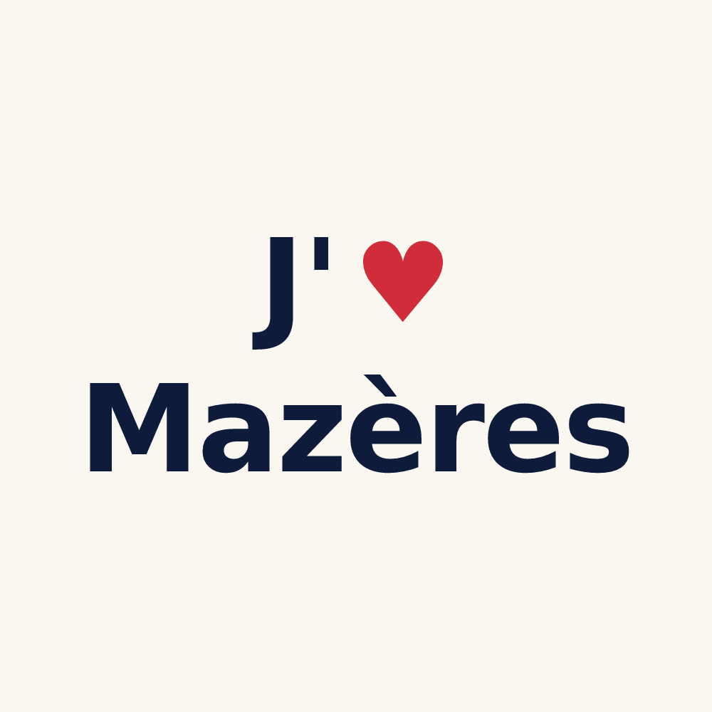 Tasse personnalisée Mazères — design J'aime Mazères