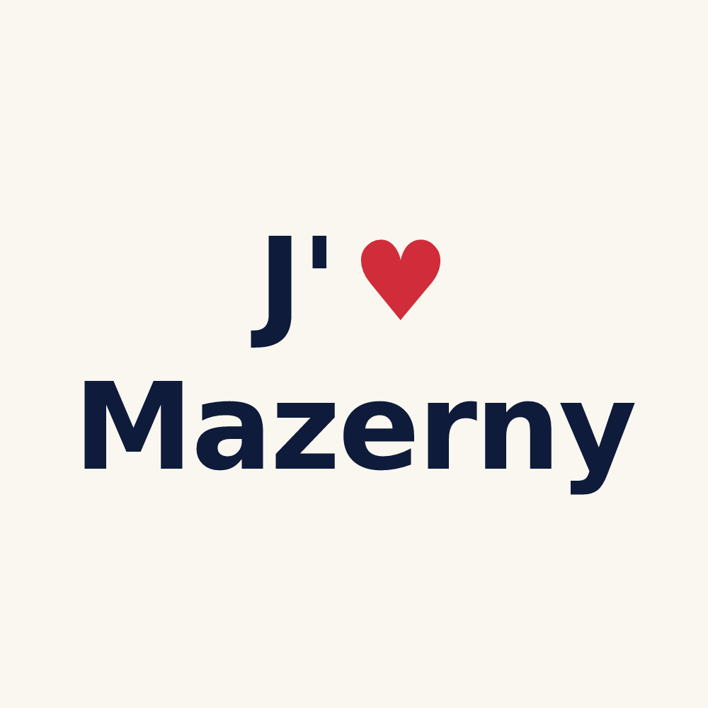 Tasse personnalisée Mazerny — design J'aime Mazerny