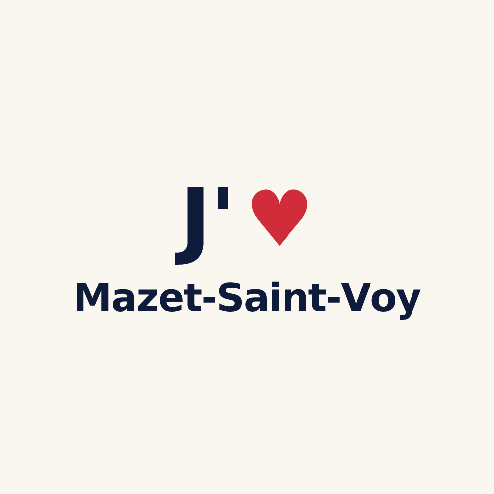 Tasse personnalisée Mazet-Saint-Voy — design J'aime Mazet-Saint-Voy