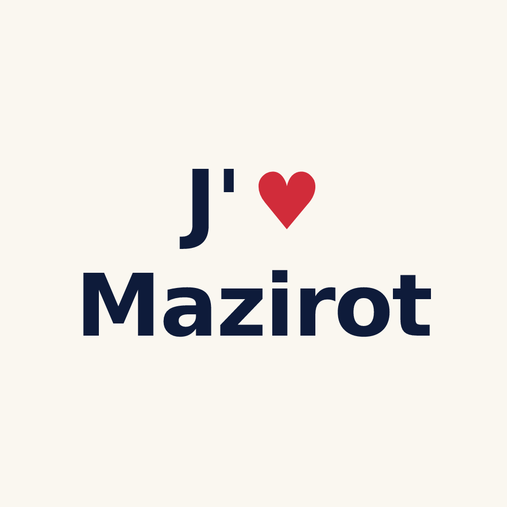 Tasse personnalisée Mazirot — design J'aime Mazirot