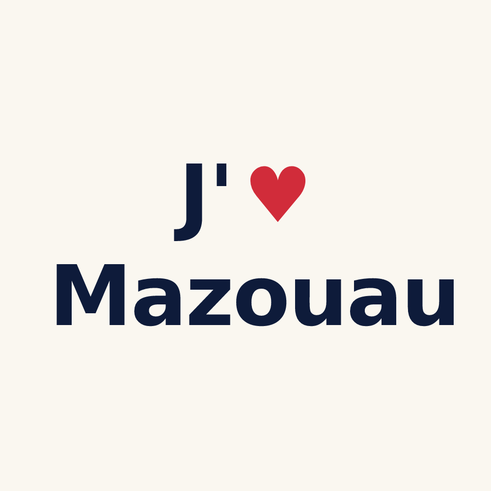 Tasse personnalisée Mazouau — design J'aime Mazouau