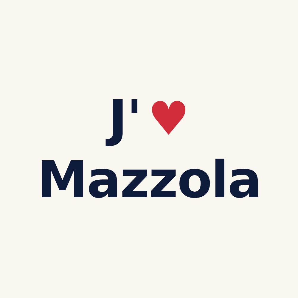 Tasse personnalisée Mazzola — design J'aime Mazzola