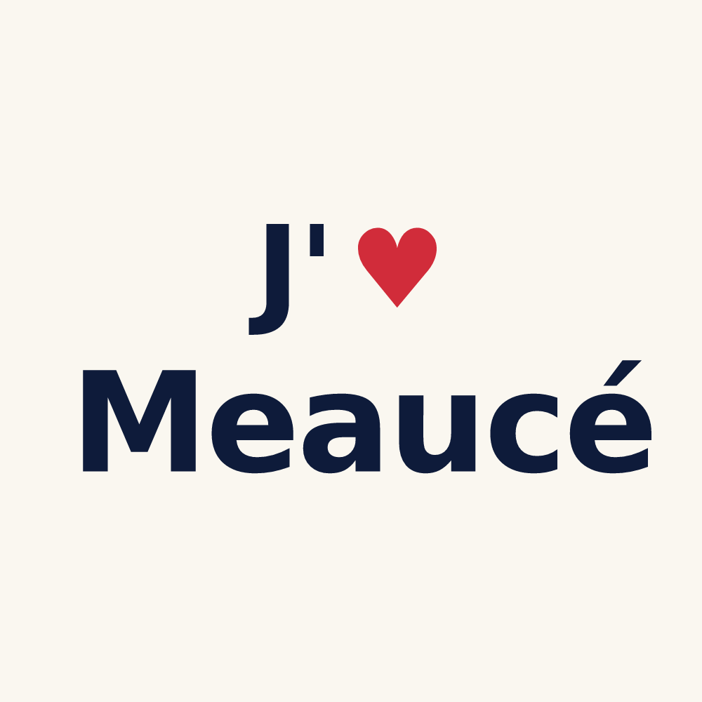 Tasse personnalisée Meaucé — design J'aime Meaucé