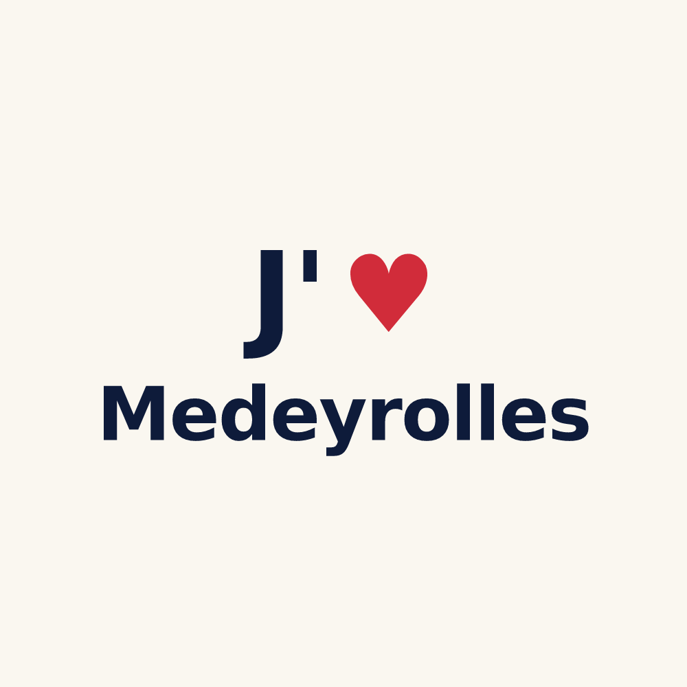 Tasse personnalisée Medeyrolles — design J'aime Medeyrolles