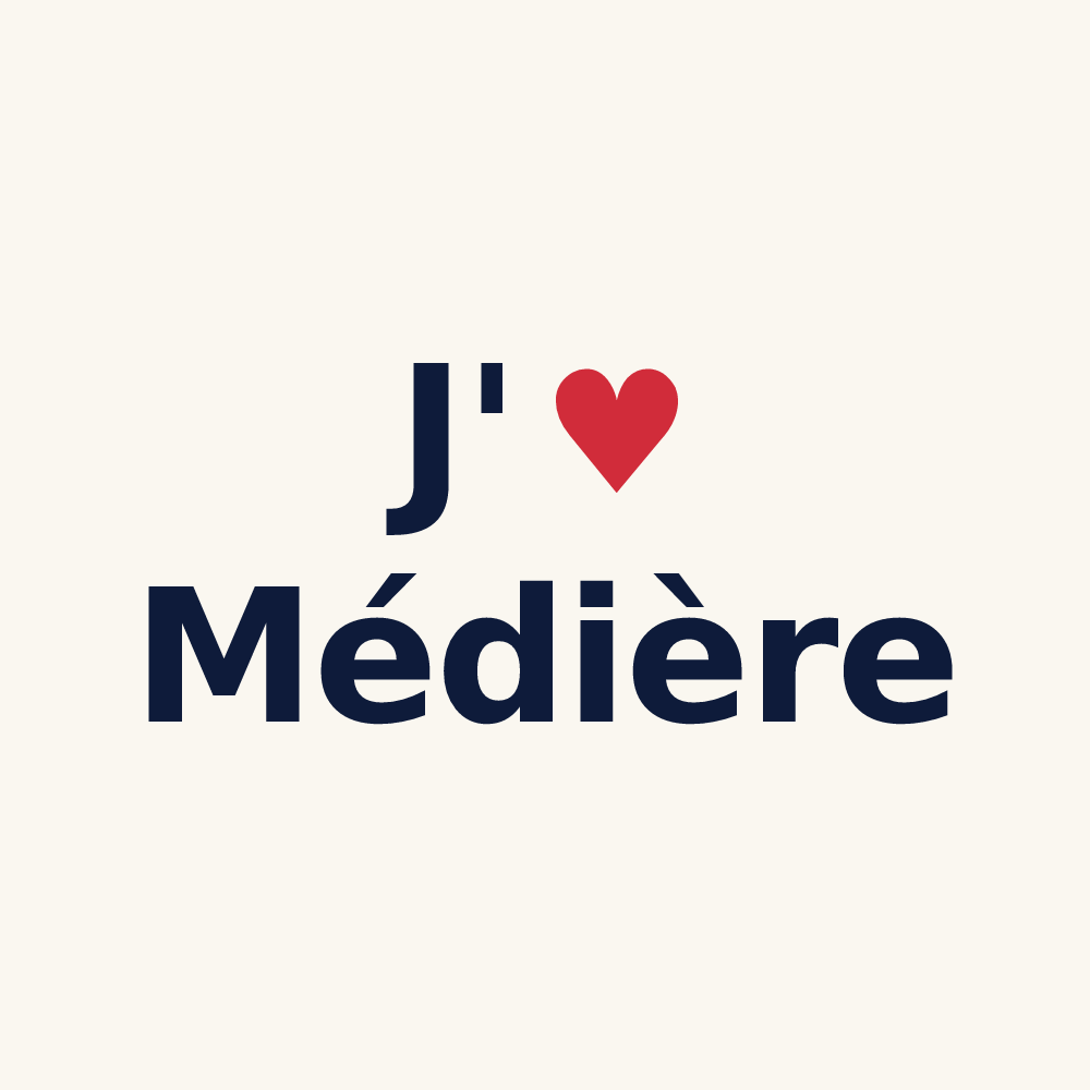 Tasse personnalisée Médière — design J'aime Médière