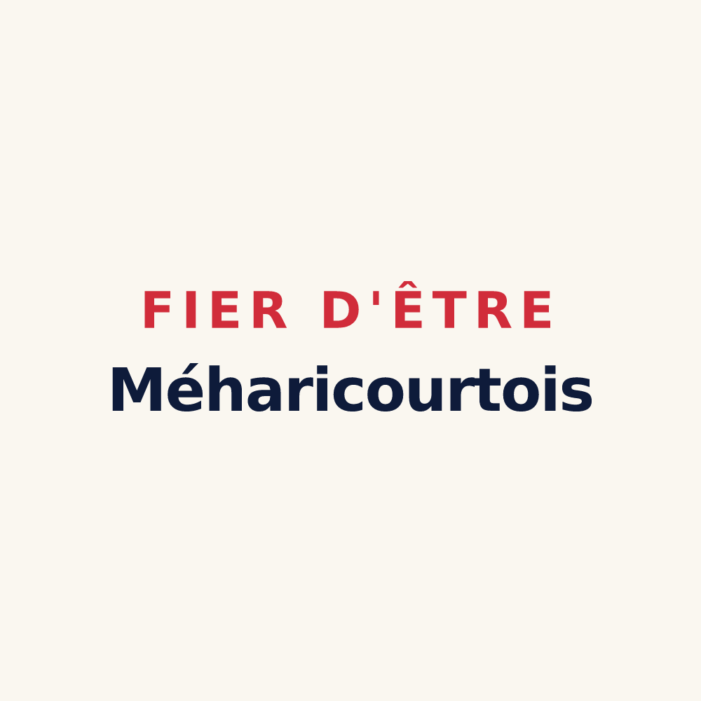 Tasse « Fier d'être Méharicourtois » — design pour Méharicourt