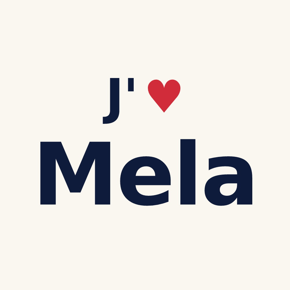 Tasse personnalisée Mela — design J'aime Mela