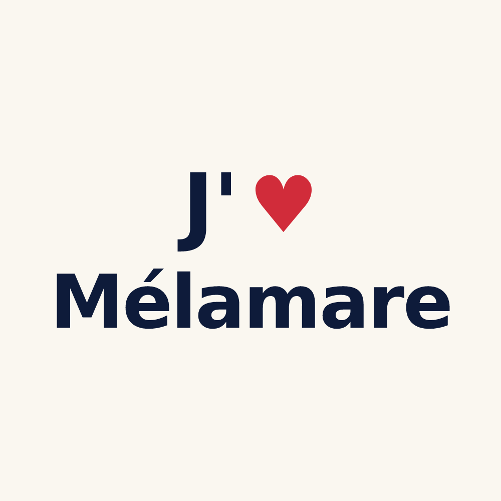 Tasse personnalisée Mélamare — design J'aime Mélamare