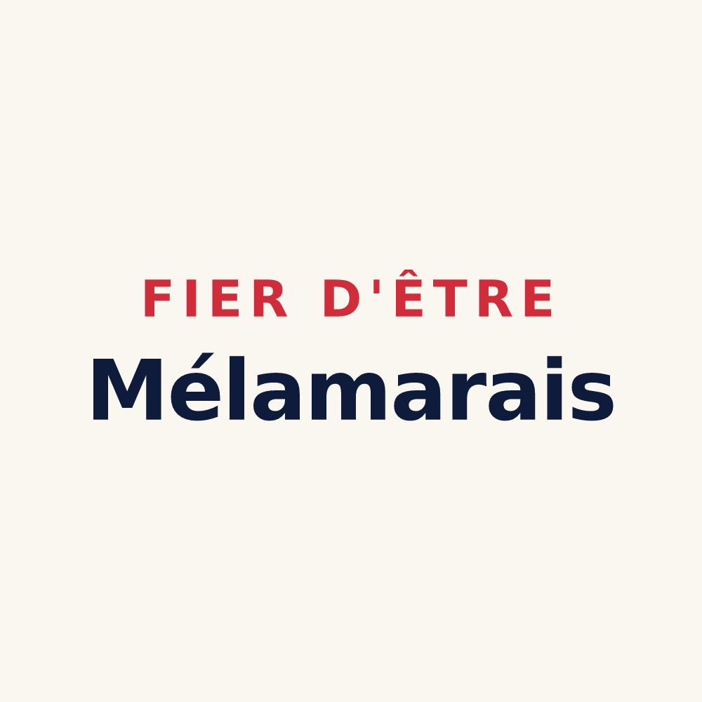 Tasse « Fier d'être Mélamarais » — design pour Mélamare