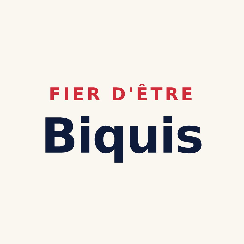 Tasse « Fier d'être Biquis » — design pour Méligny-le-Petit