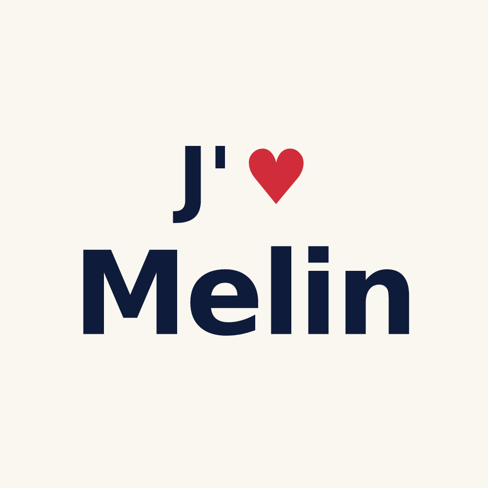 Tasse personnalisée Melin — design J'aime Melin