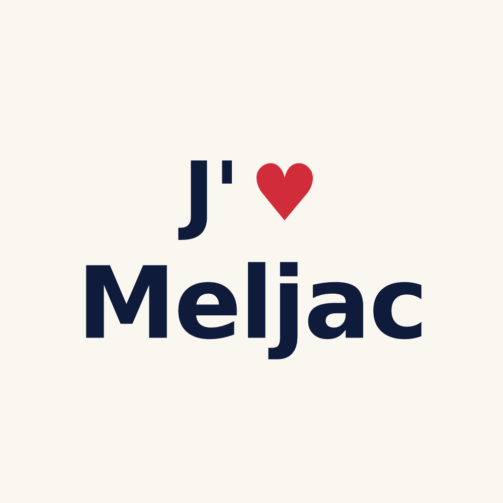 Tasse personnalisée Meljac — design J'aime Meljac