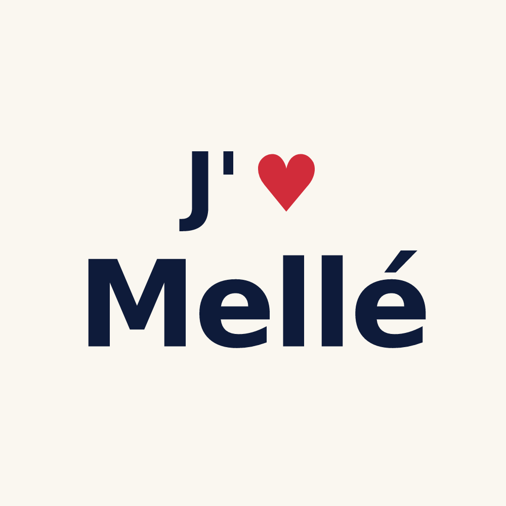 Tasse personnalisée Mellé — design J'aime Mellé
